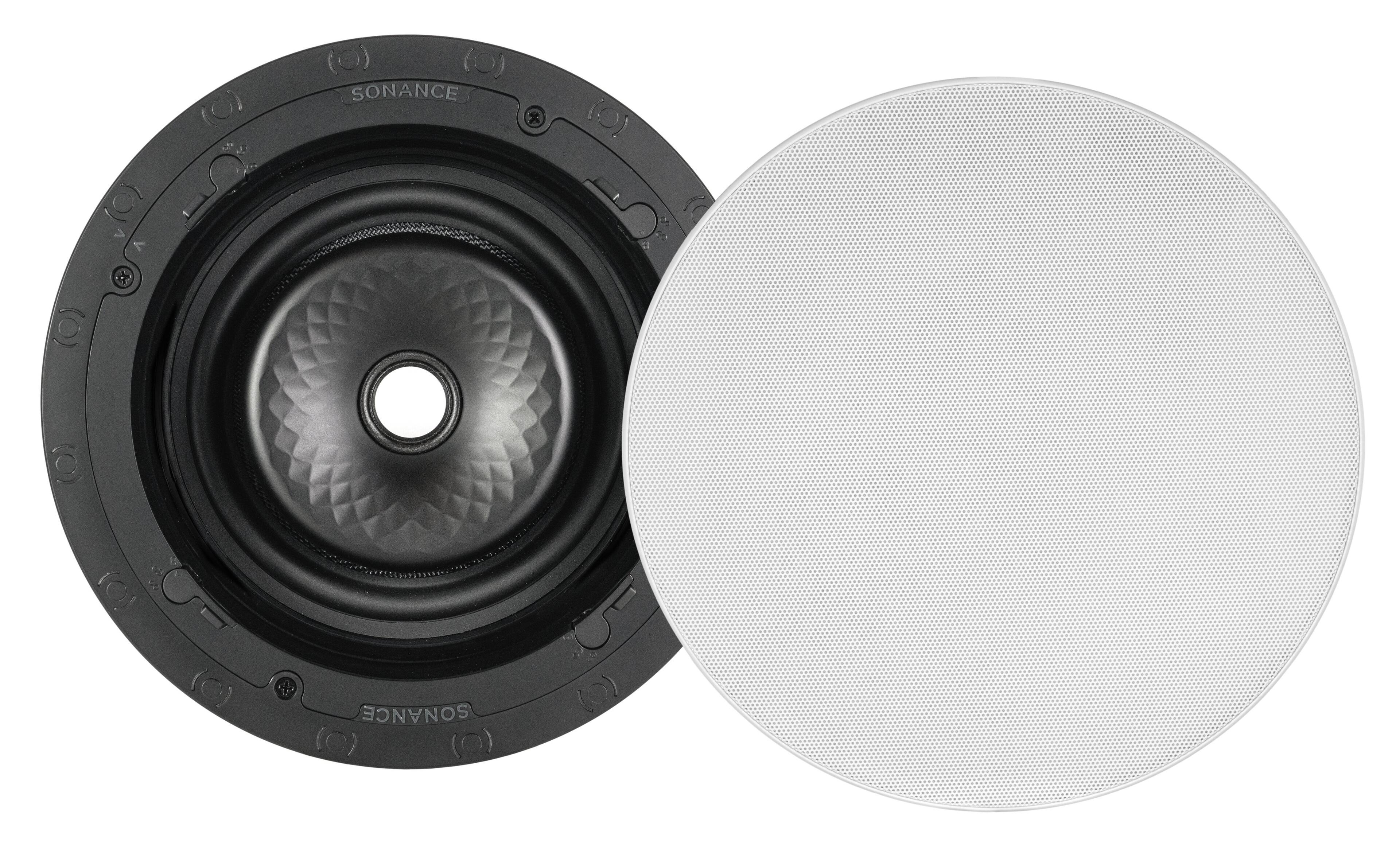 Sonance - VX86R SST SINGLE SPEAKER - Visual Experience Series 8" 2-Way Single Stereo In Ceiling Speaker (Each) - Paintable White