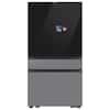 Front. Samsung - Bespoke 29 cu. ft. 4-Door French Door Refrigerator with AI Home - Fingerprint Resistant Stainless Steel.
