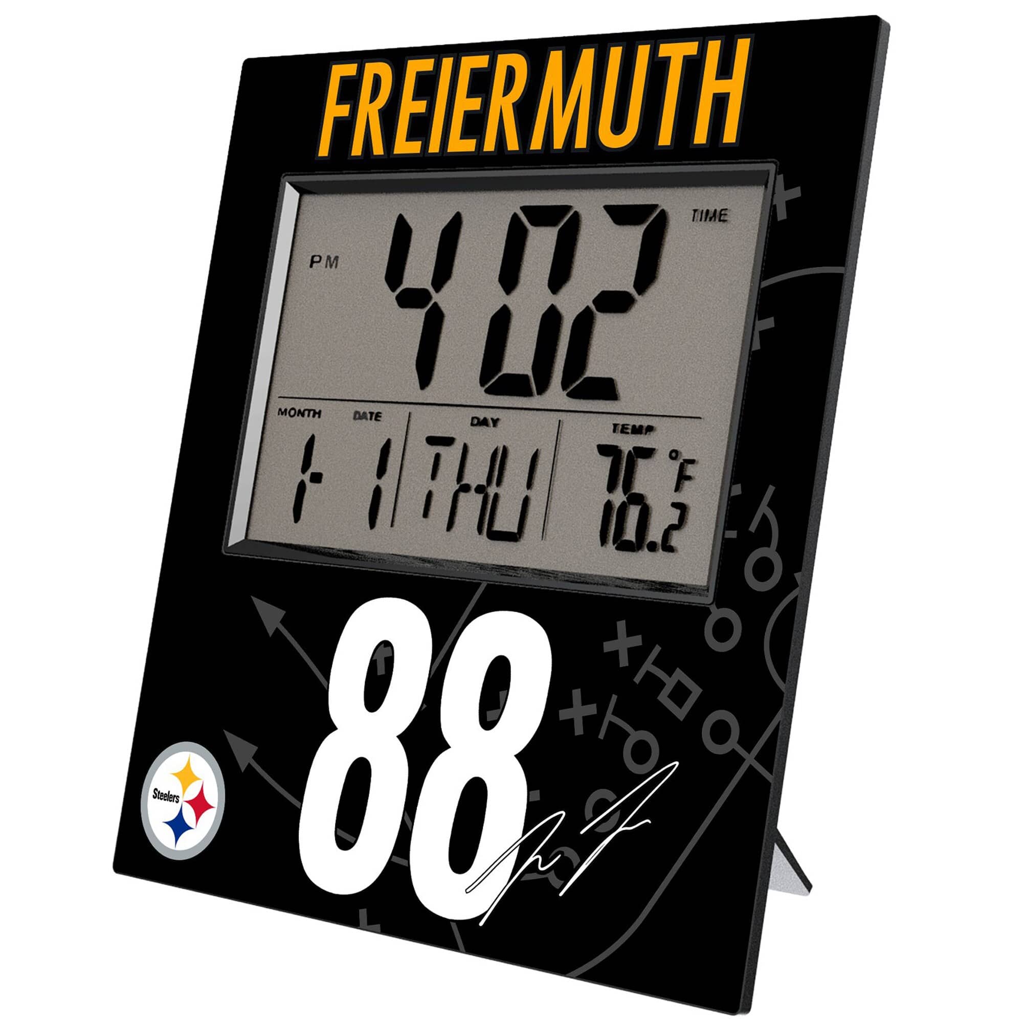 FREIERMUTH

TIME 4:02 PM

MONTH 1 DATE 1 DAY THU TEMP 76.2°F

88

Steelers