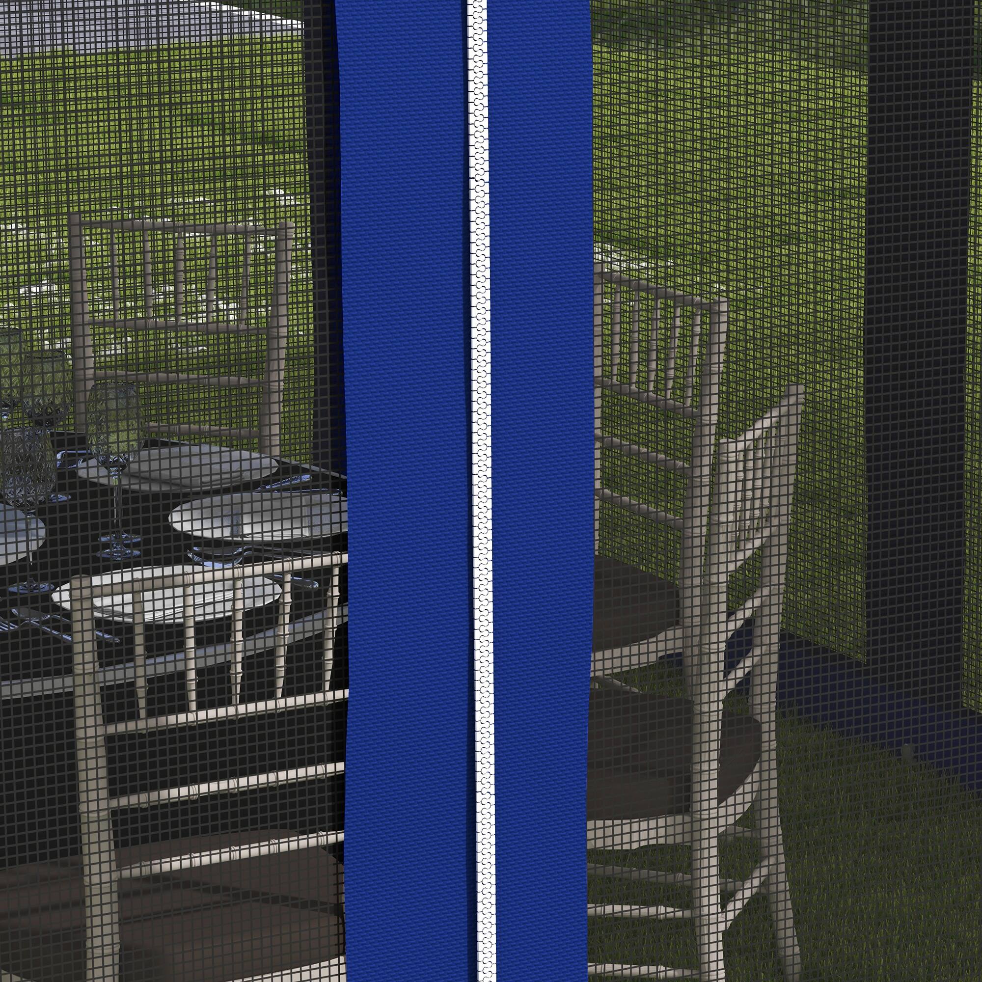 Alt View 8. Outsunny - 11' x 11' Pop Up Canopy, Outdoor Patio Gazebo Shelter with Removable Zipper Netting - Blue.