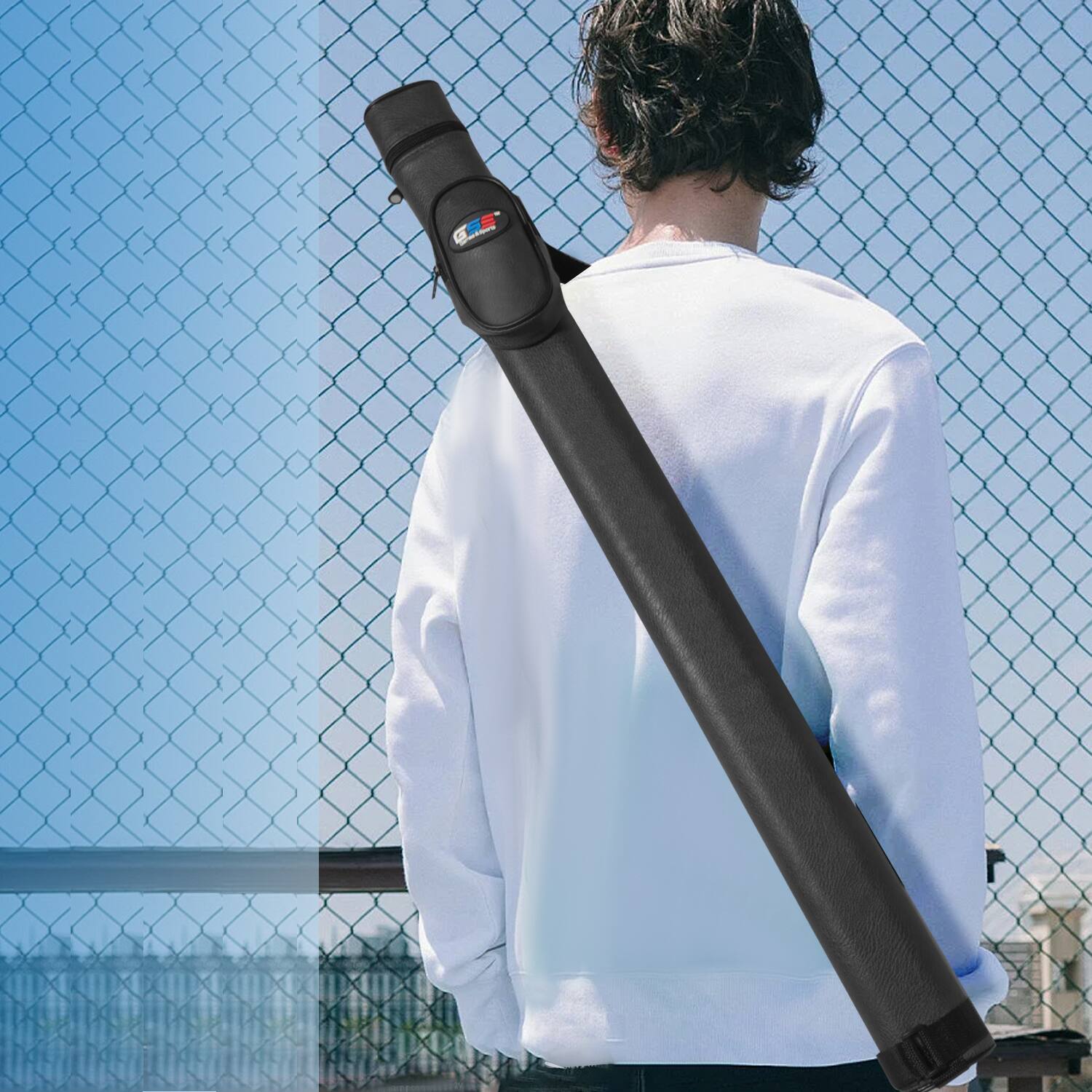 Alt View 3. GSE Games & Sports Expert - 1x1 Hard Billiard Pool Cue Stick Carrying Case, Billiard Cue Case, Billiard Accessories - Black - Black.