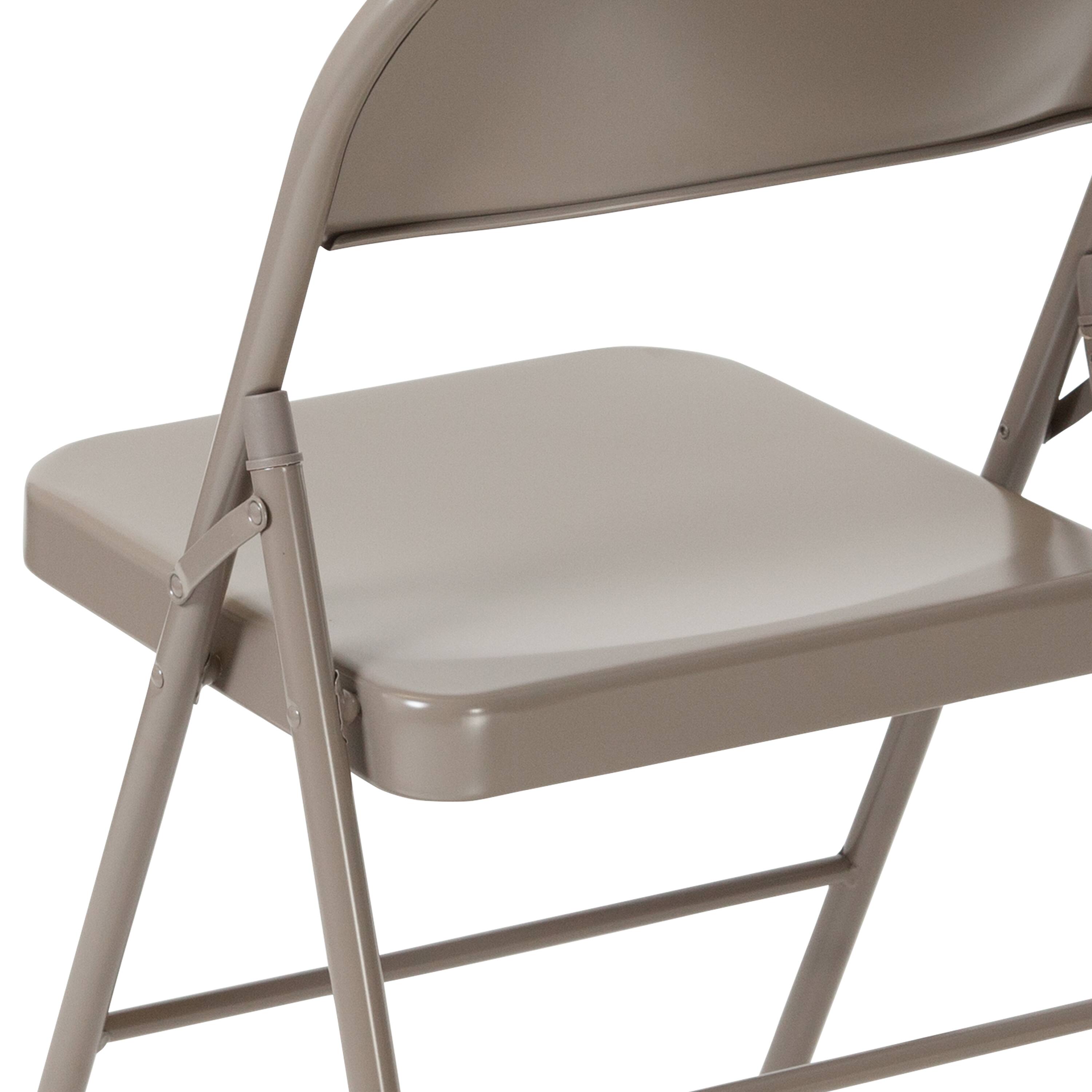Alt View 9. Emma + Oliver - 2 Pack Home & Office Double Braced Party Events Steel Metal Folding Chair - Gray.