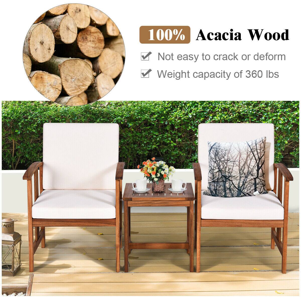 100% Acacia Wood
Not easy to crack or deform
Weight capacity of 360 lbs