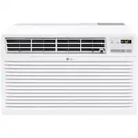 LG - 14,000 BTU 700 Sq. Ft. 230V In Wall Air Conditioner with Remote - White - Front_Zoom