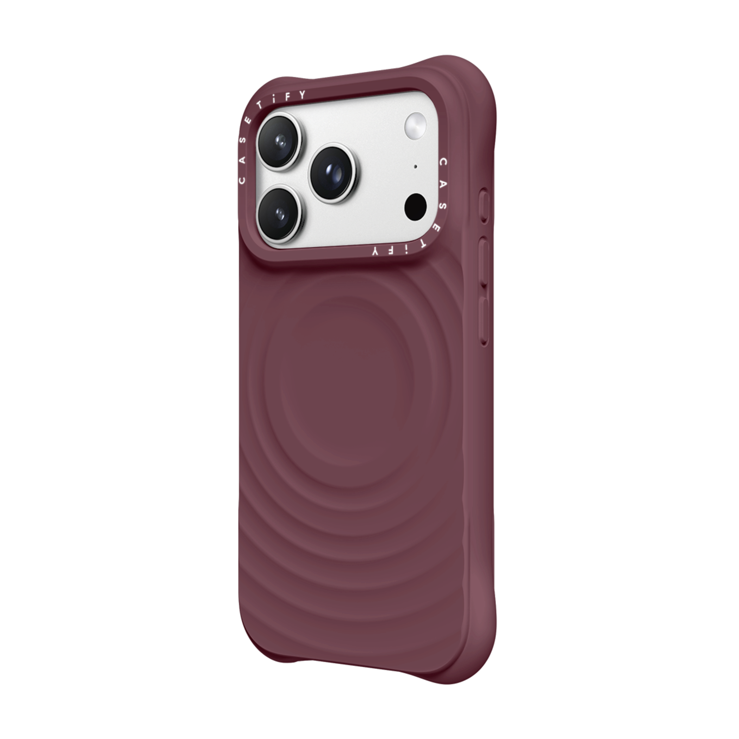 Angle. CASETiFY - Ripple Case MagSafe Compatible for Apple iPhone 18 Pro Max and 17 Pro Max Devices - Fig.