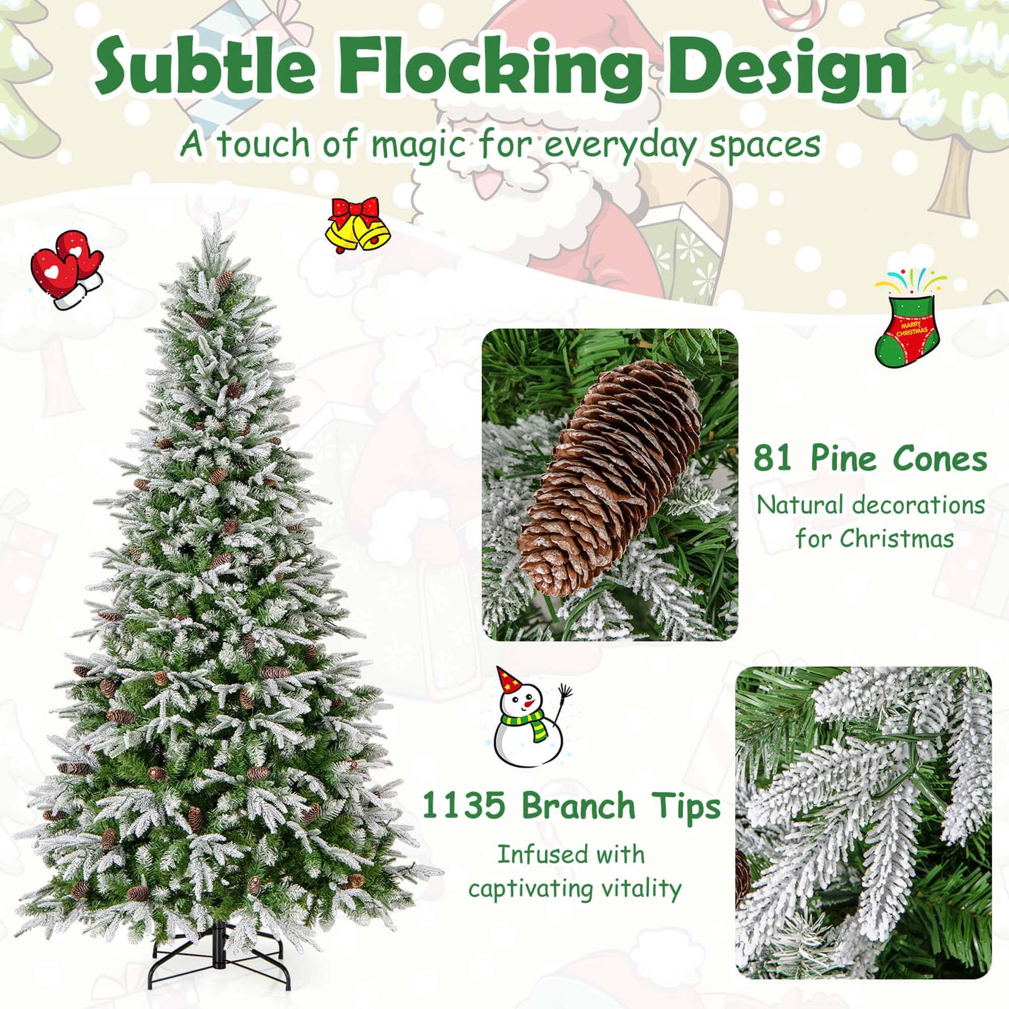Subtle Flocking Design - A touch of magic for everyday spaces

81 Pine Cones - Natural decorations for Christmas

1135 Branch Tips - Infused with captivating vitality