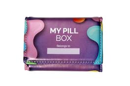 RE-FOCUS THE CREATIVE OFFICE - My Pill Box Portable 7-Day Pill Organizer, Multi-color Pastel - Pastel Multicolor