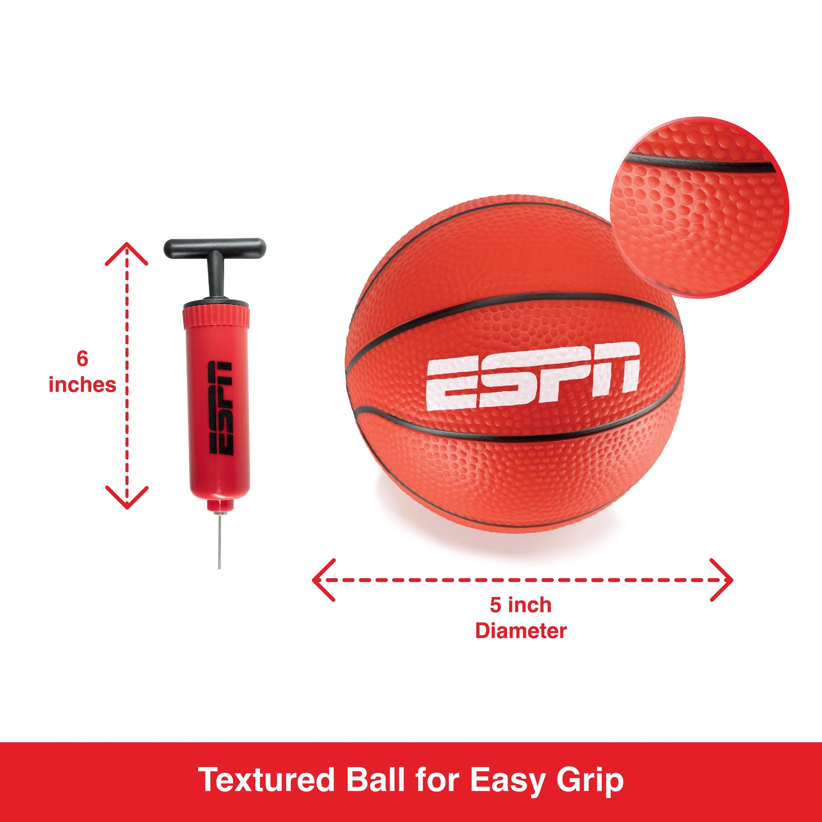 6 inches  
ESPN  
5 inch Diameter  
Textured Ball for Easy Grip