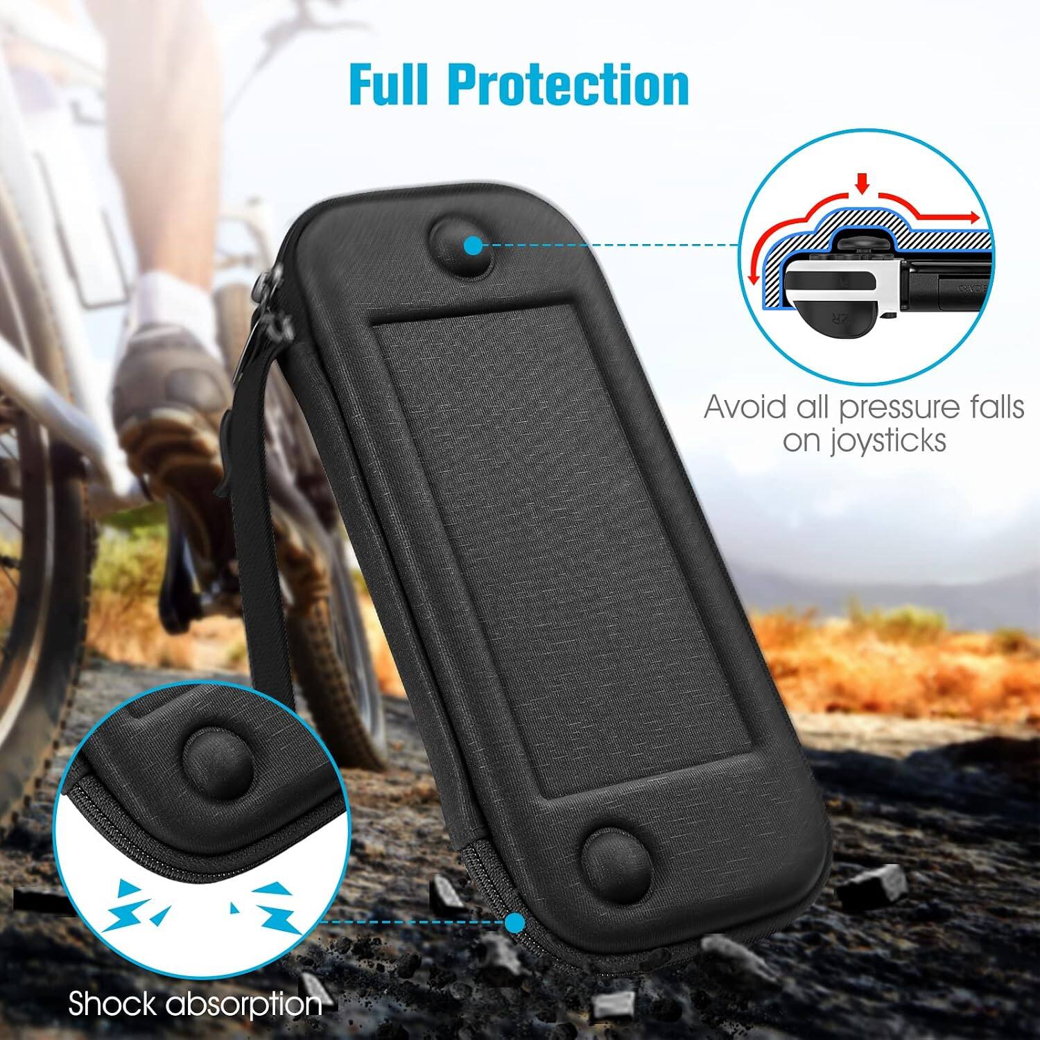 Full Protection

Avoid all pressure falls on joysticks

Shock absorption