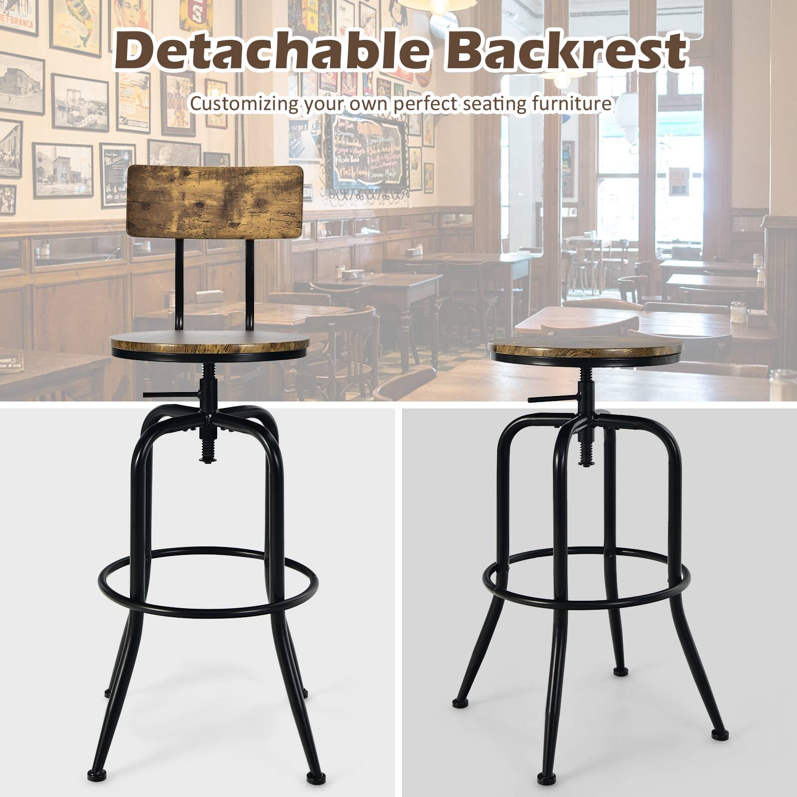 Detachable Backrest
Customizing your own perfect seating furniture