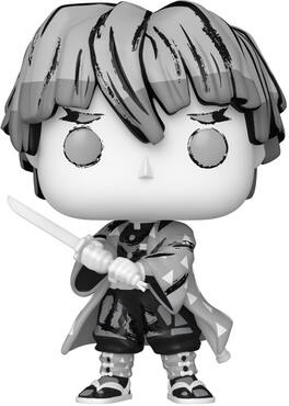 Funko - POP! Anime: Demon Slayer - Zenitsu Agatsuma (Sumi-Ink) - COLLECTIBLES - Multicolor