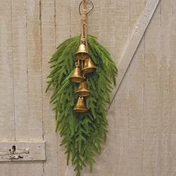 Angle. BreeBe - Soft Touch Norfolk Pine Teardrop - 30" - Green, Brown.