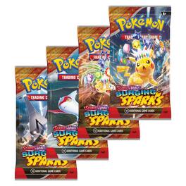 Pokémon - Pokemon Scarlet & Violet Surging Sparks | 4 Boosters Packs (Artwork Pack)