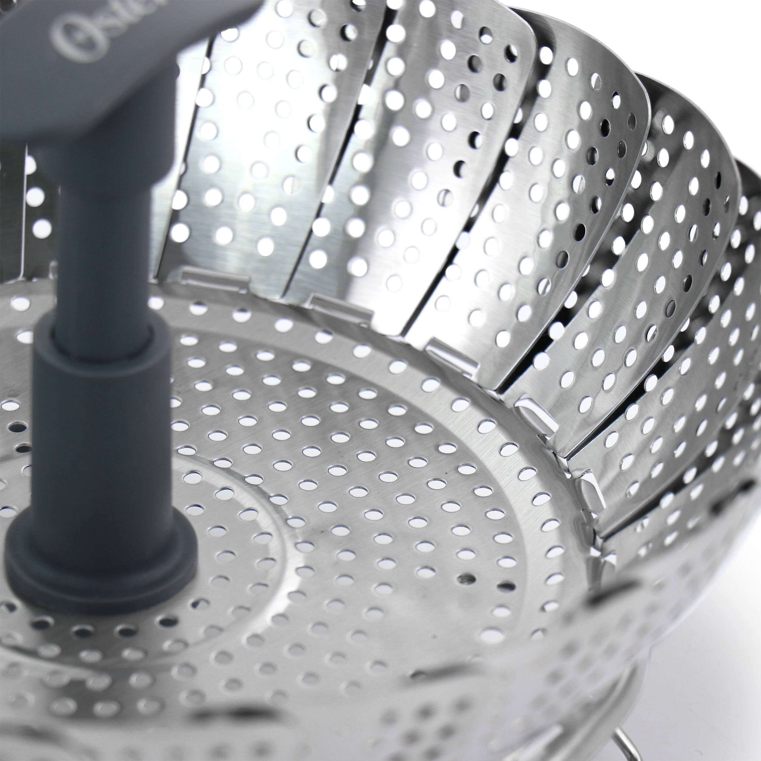 Alt View 2. Oster - Oster Bluemarine Expandable Stainless Steel Steamer Basket - Silver.