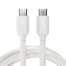 NOCO - XGrid XC1: 240W USB-C to USB-C Cable – 3ft Fast Charging, USB-IF Certified, 480Mbps, UltraFlex Durable Design - White