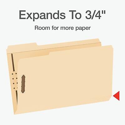 Expands To 3/4"  
Room for more paper