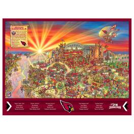 YouTheFan - Arizona Cardinals 500-Piece Joe Journeyman Puzzle - Multicolor
