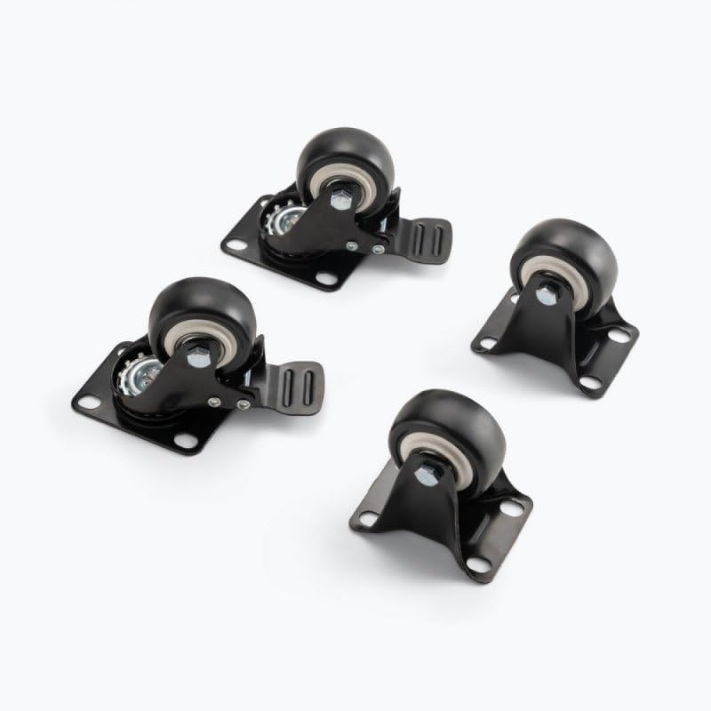 Alt View 6. On Stage Stands - On-Stage RKD1000C Casters for RKD Series Knock Down Racks - Black.