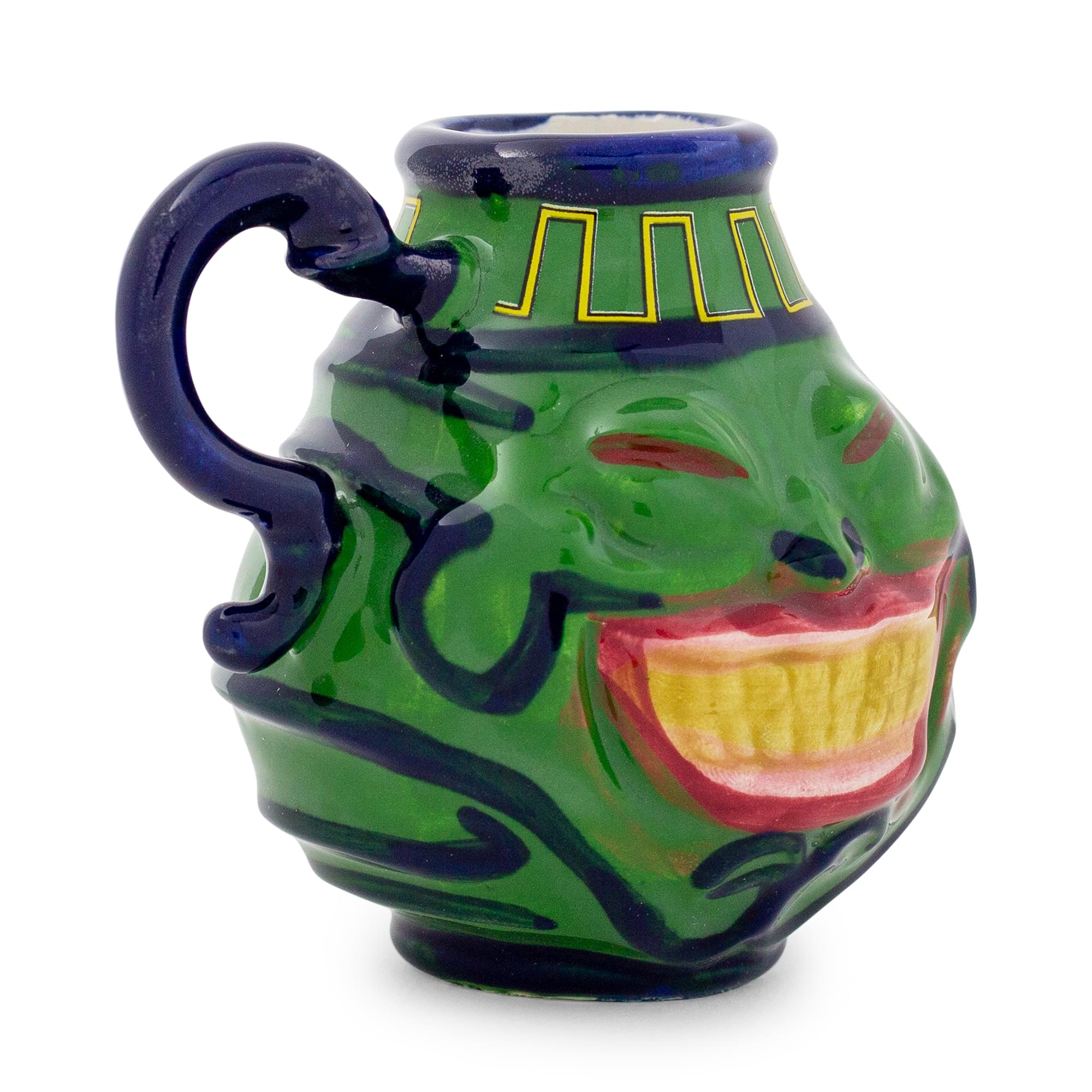 Alt View 1. Surreal Entertainment - Yu-Gi-Oh! Pot Of Greed Sculpted Ceramic Mini Mug | Holds 2 Ounces - Green.