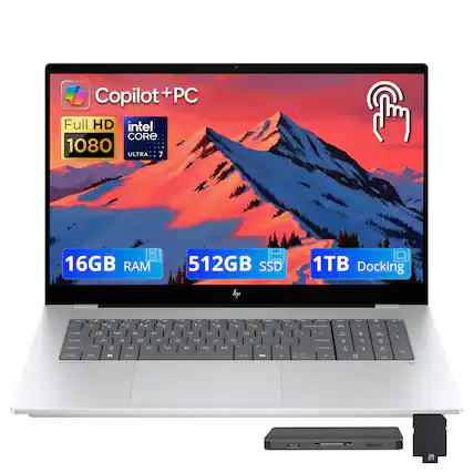 Copilot + PC
Full HD 1080
Intel Core i7
16GB RAM
512GB SSD
1TB Docking