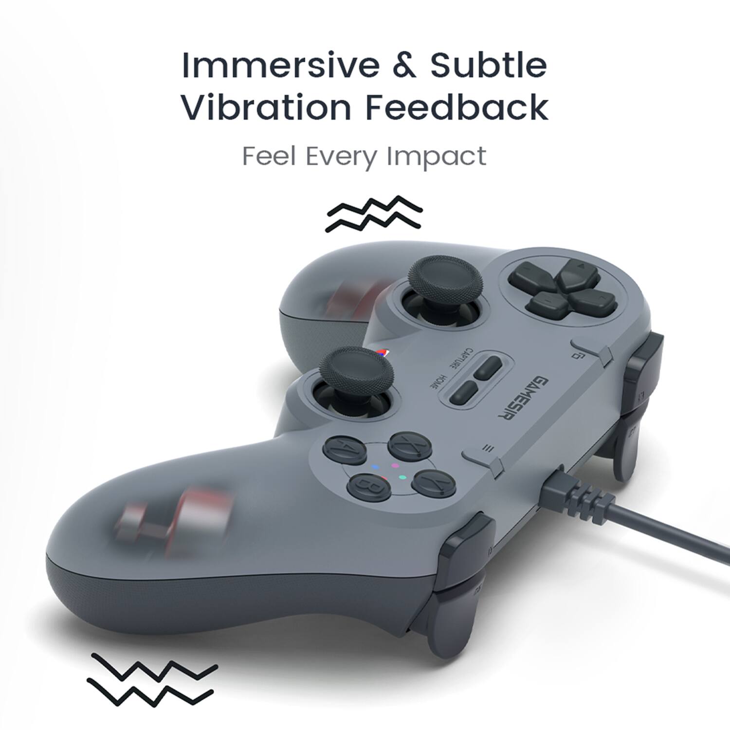 Immersive & Subtle Vibration Feedback  
Feel Every Impact