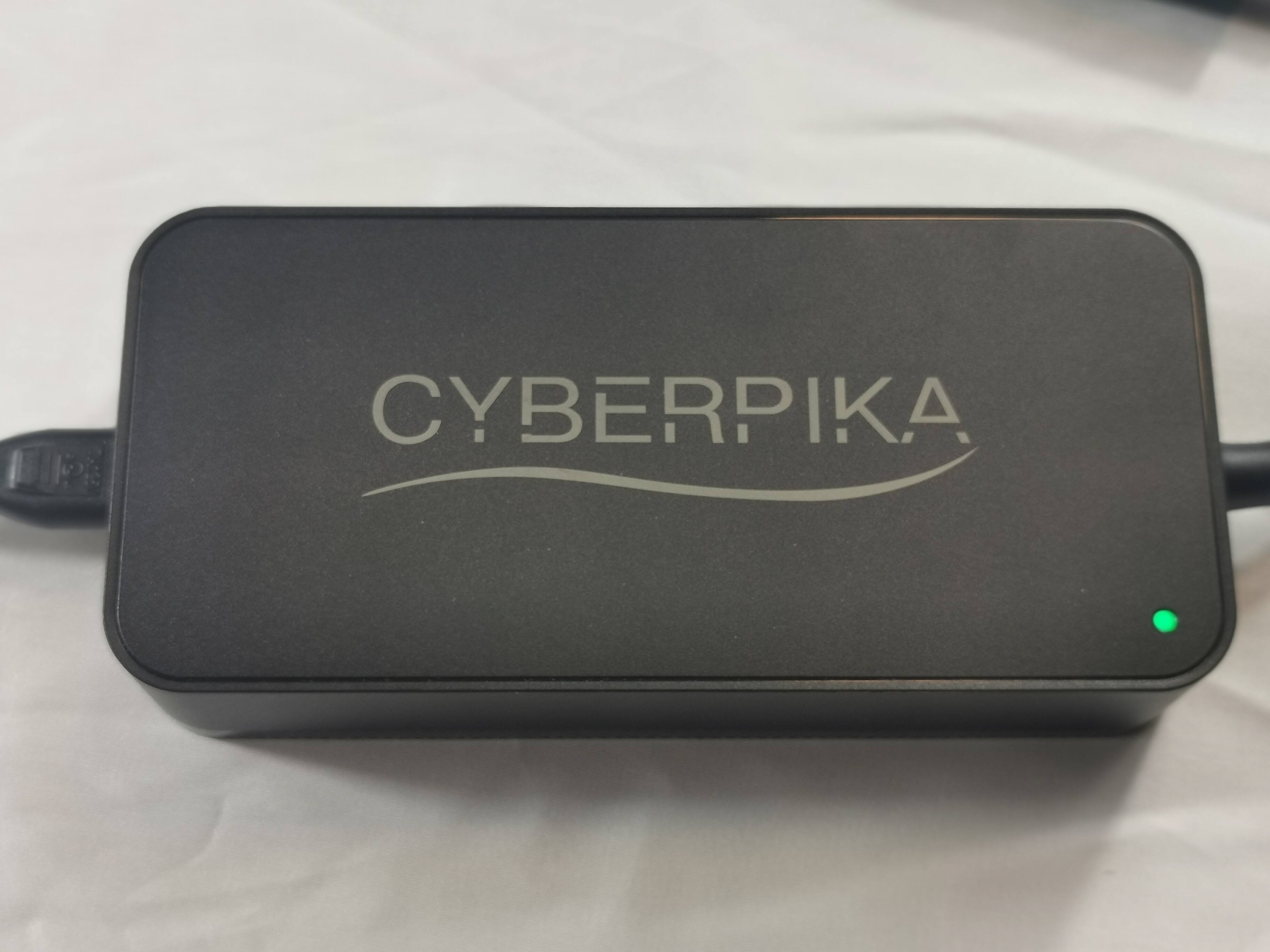 Alt View 9. Cyberpika - Portable eBike Charger – 54.6V 3A Fast Charging for 48V Lithium Batteries – Sleek, Ultra-Compact Design by MIT startup - black.