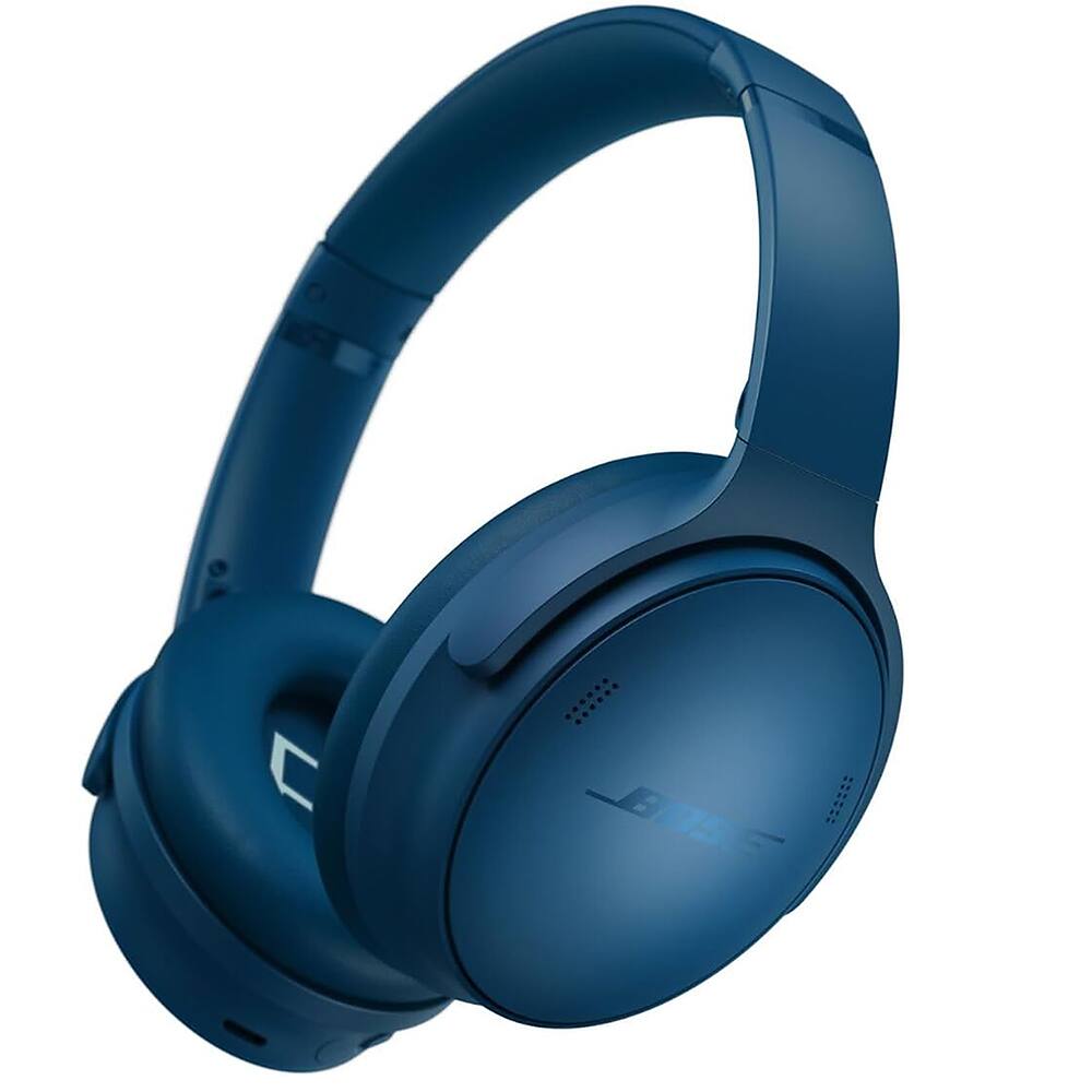 Angle. Bose - QuietComfort Wireless Over-Ear Bluetooth Headphones Power Bundle - Twilight Blue.