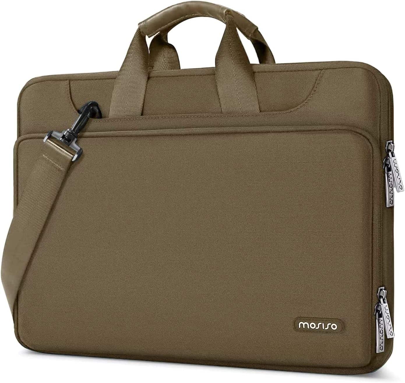 mosiso - 360 Protective Laptop Bag 13.3 inch, Computer Carrying Case with Shoulder Strap for MacBook Air Pro 13 14 HP Dell - Olive Yellow price history on PriceWatchPro