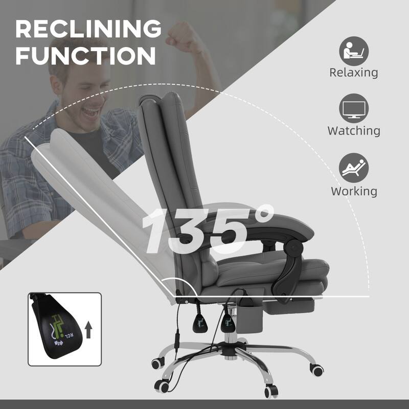 RECLINING FUNCTION  
Relaxing  
Watching  
Working  

135°