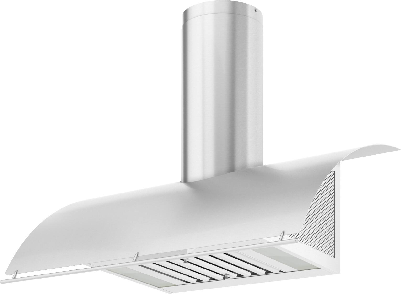 Angle. Zephyr - Okeanito 36 in. Shell Only Wall Mount Range Hood with LED Lights - Stainless Steel.