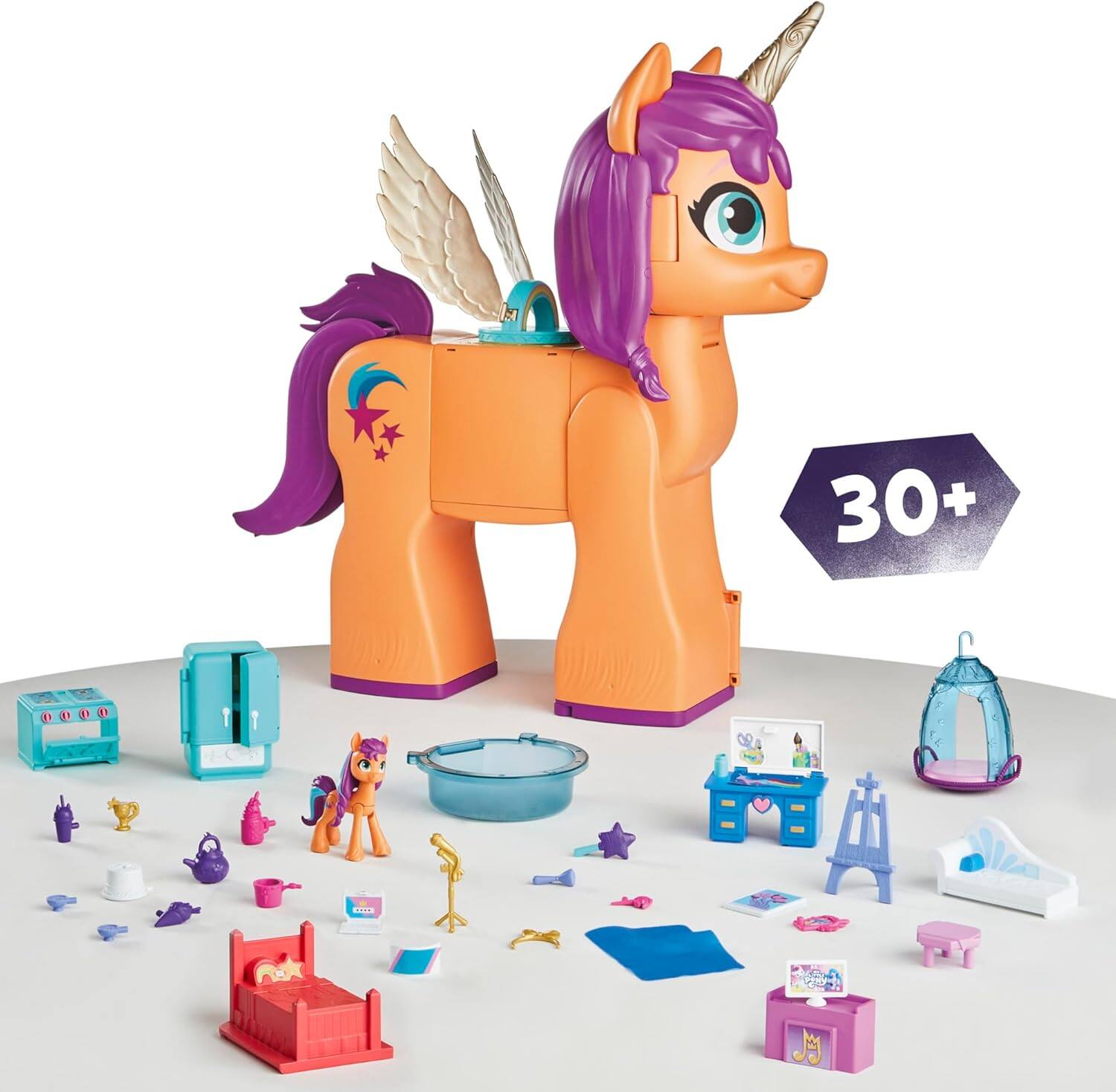 Alt View 4. Hasbro - Sunny's Playset Reveal, 25-Inch-Tall Transforming Doll Playsets and Interactive Toys for 5 Year Old.