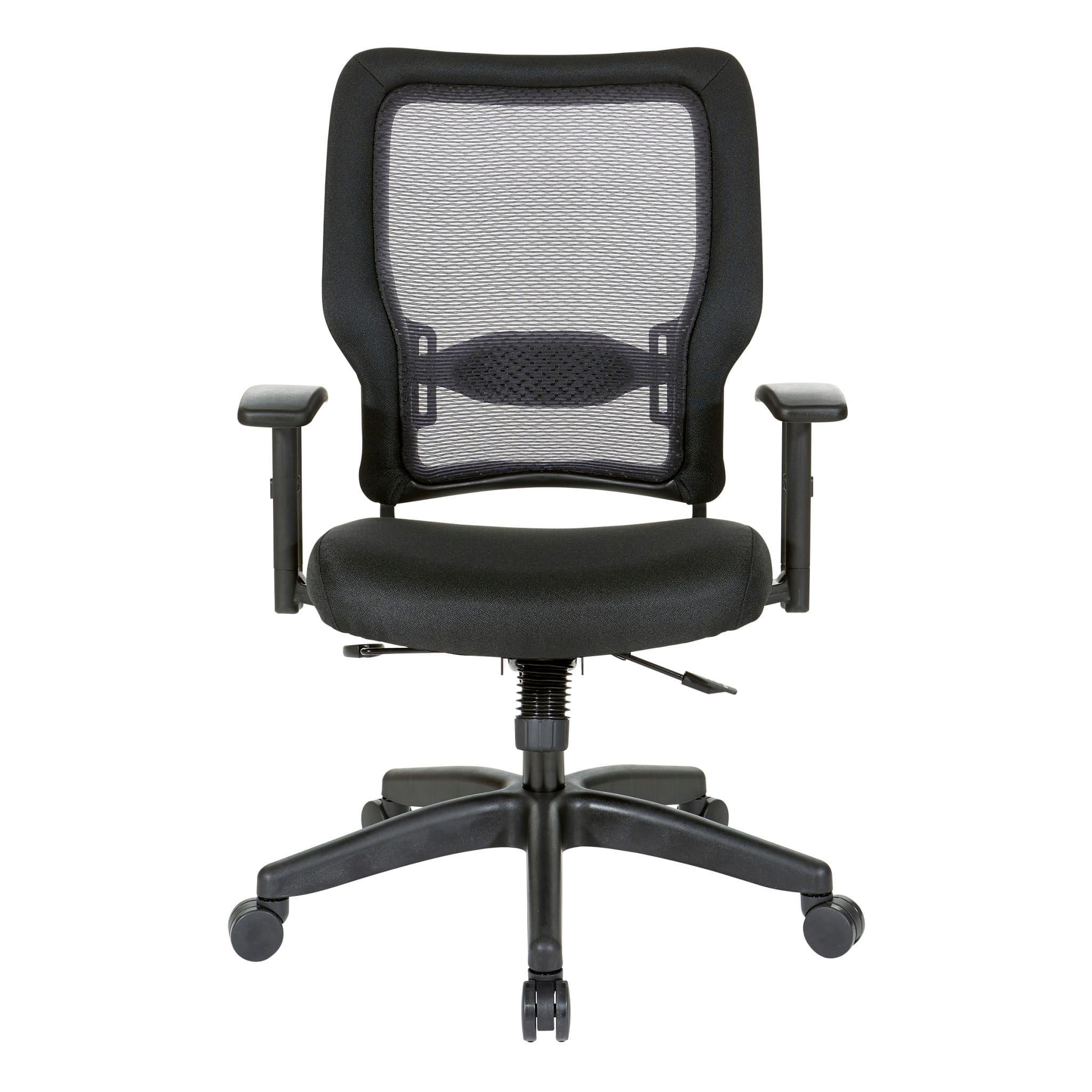 Office Star Products - Air Grid Back fabric seat chair - Black