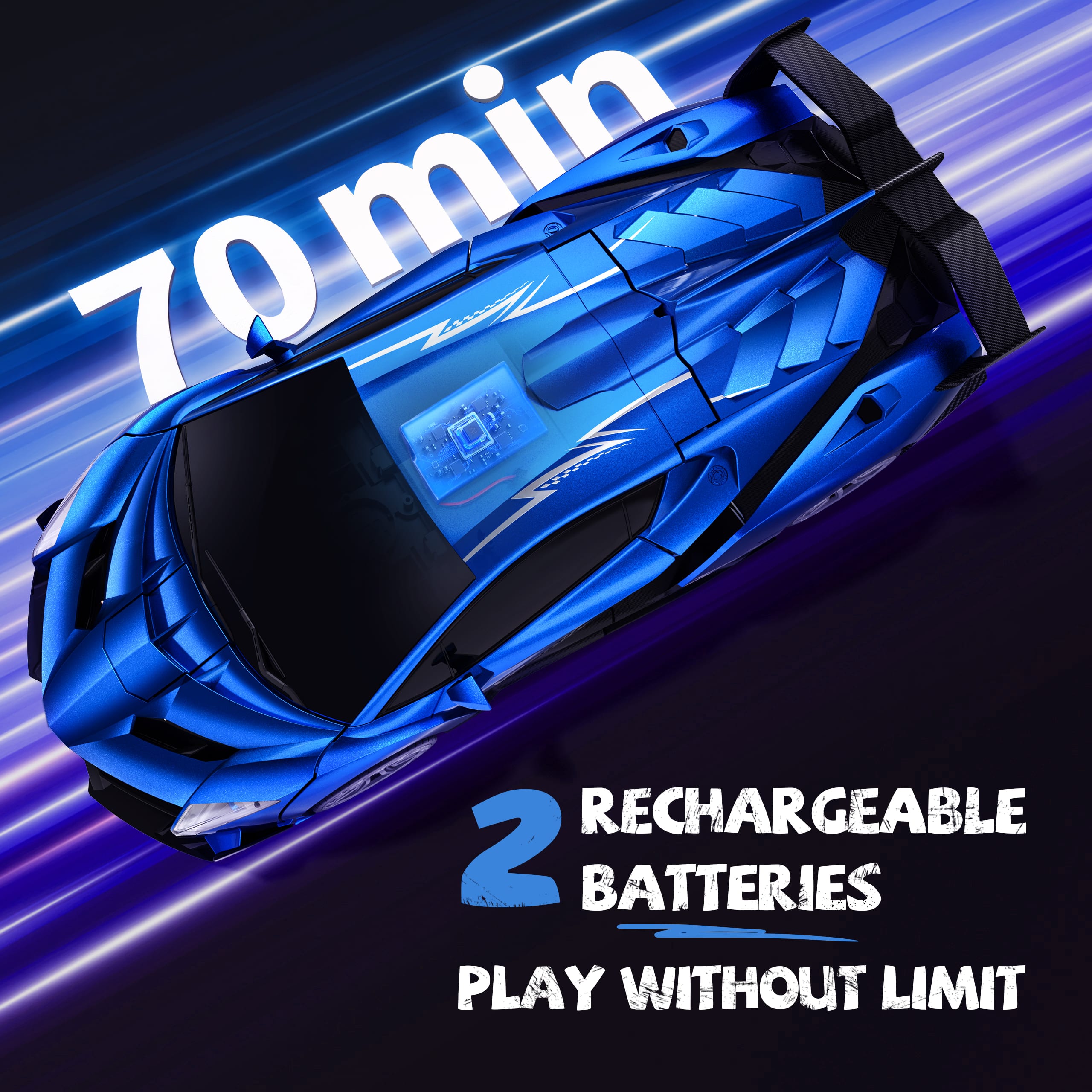 Veeniix V991 Transform Remote Control Car, 1:10 Big Size,One Key