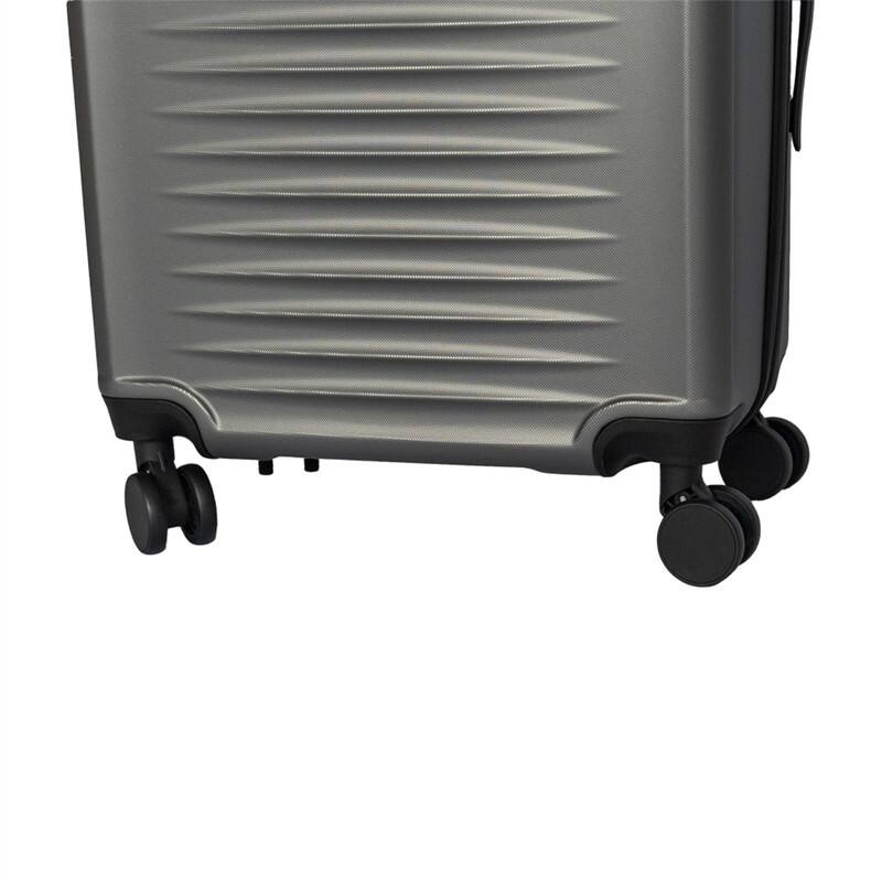 Alt View 5. HTUTWOO - 3-Piece ABS Travel Luggage Set - 20/24/28 Inch with TSA Lock, 360° Silent Spinner Wheels, Ultra Lightweight Carry On - Gray.