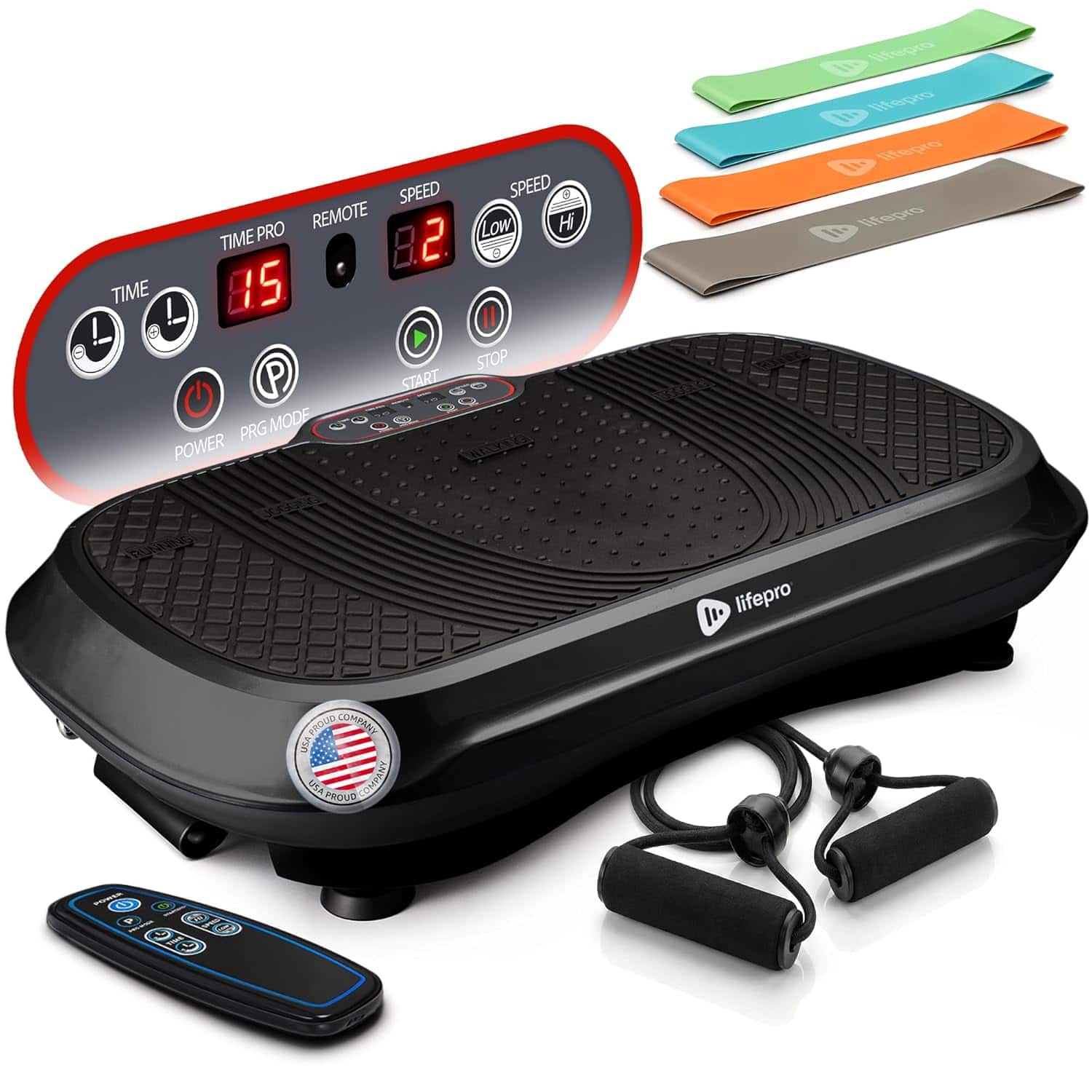SPEED SPEED O REMOTE Low Hi TIME PRO 2.8.E TIME ! 15 Il STOP P START PRG MODE POWER liepto l Rlepro Eeegrr l sfepro 1 lifepro USA PEOUD COMPANT SA CA PROVO COMPANY COl 912

Corrected text:
SPEED SPEED O REMOTE Low Hi TIME PRO 2.8.E TIME ! 15 Il STOP P START PRG MODE POWER lifepro USA PROUD COMPANY PROVO, UT 84601