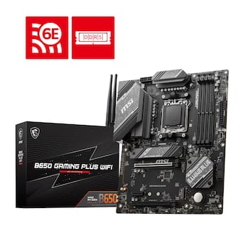 MSI B650 GAMING PLUS WIFI (Socket AM5) AMD B650 ATX DDR5 Wi Fi 7 MSI B650 GAMING PLUS WIFI (Socket AM5) AMD B650 ATX DDR5 Wi Fi 7