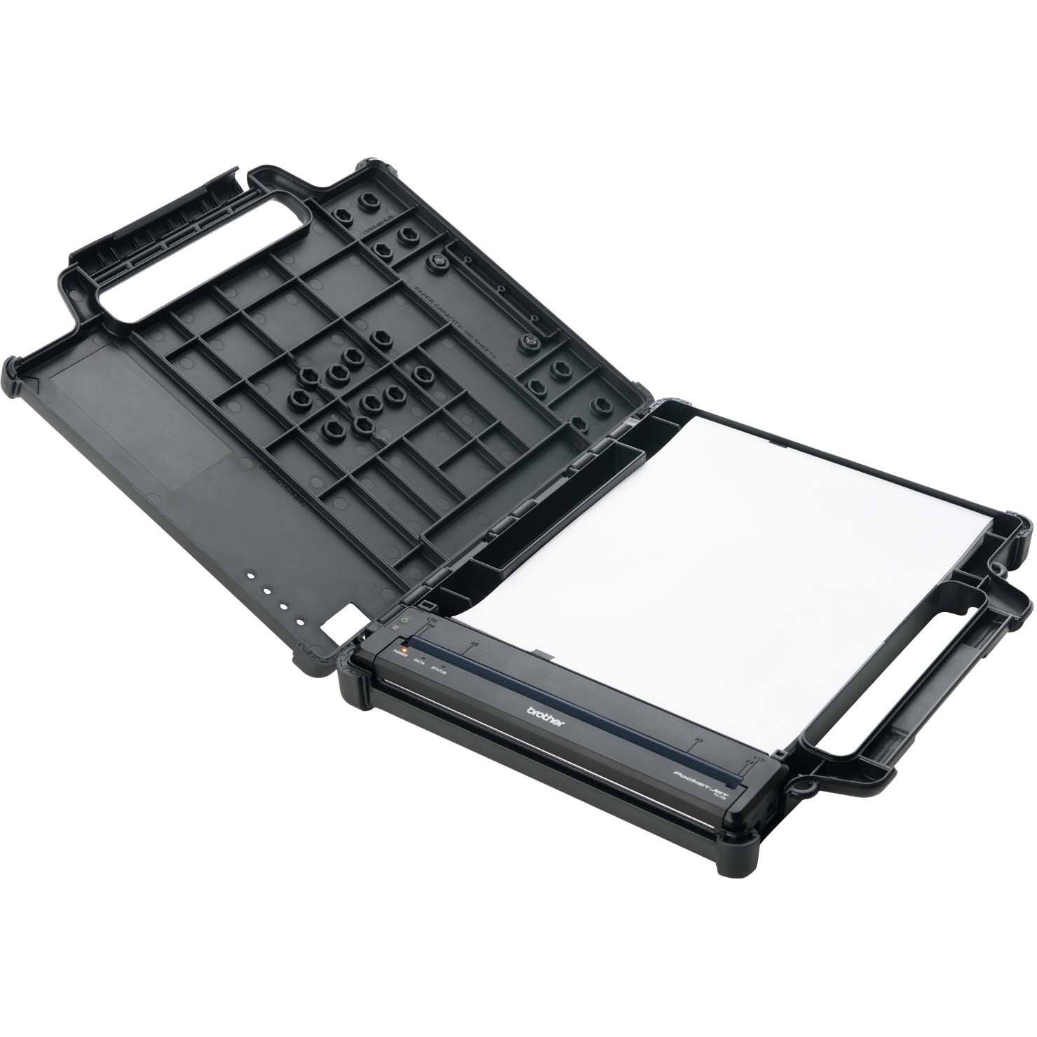 Alt View 7. Brother - Brother Rugged Carrying Case (Bi-fold) Brother Printer - Drop Resistant, Bump Resistant - Polycarbonate, Rubber Exterior - Black.