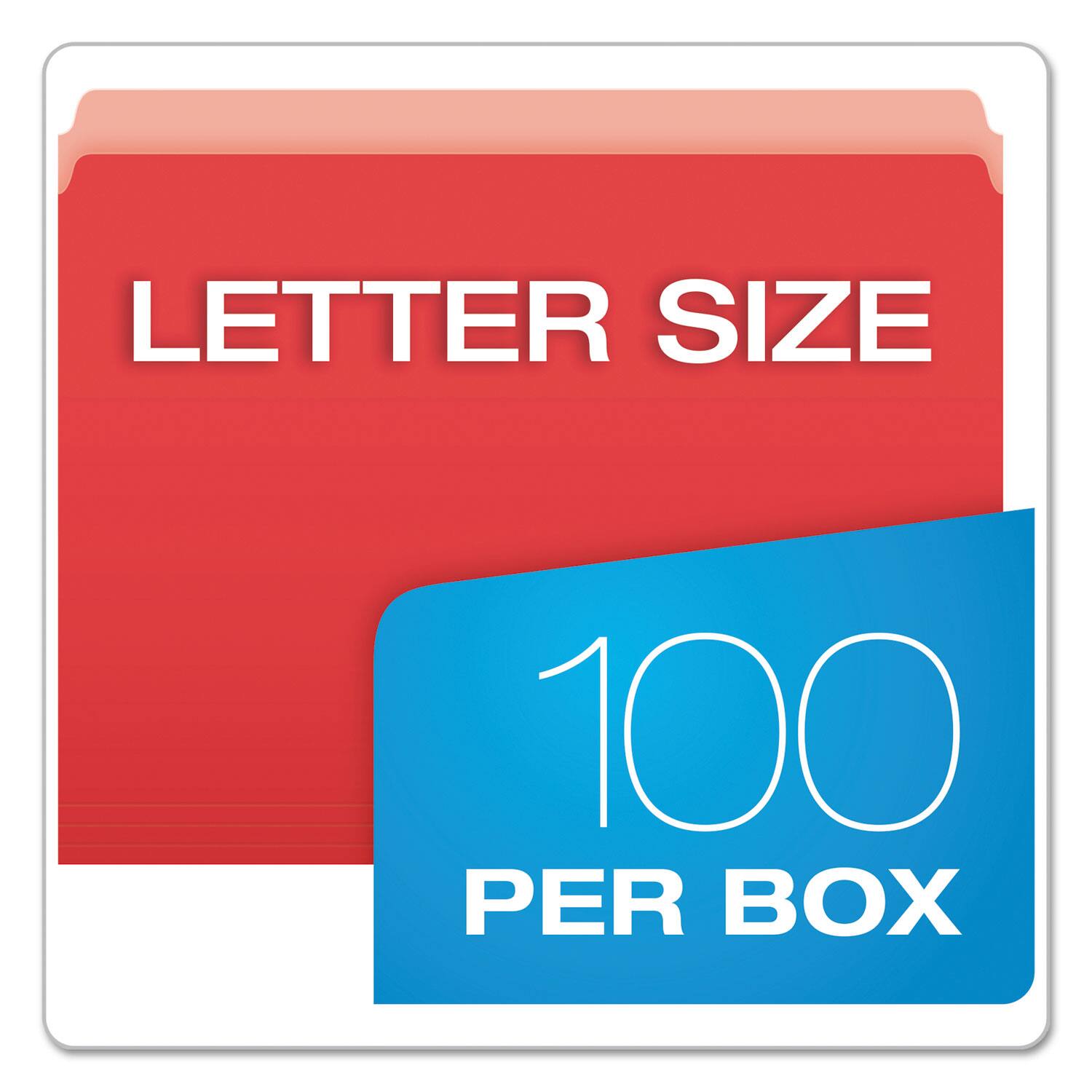 LETTER SIZE  
100 PER BOX