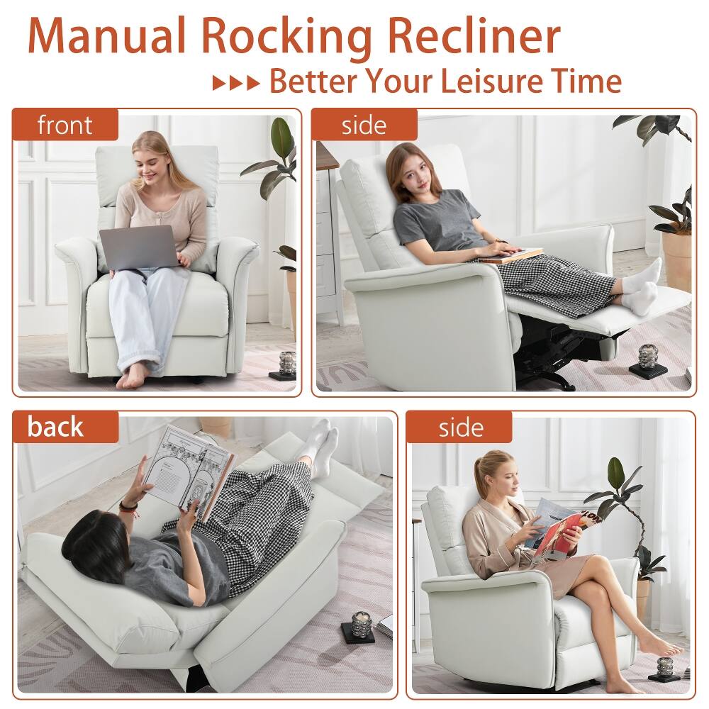 Manual Rocking Recliner  
Better Your Leisure Time  

front  
side  
back  
side