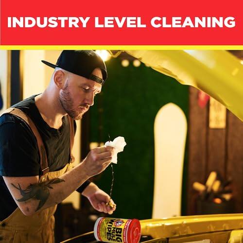 INDUSTRY LEVEL CLEANING  
WIPES MULE BIG