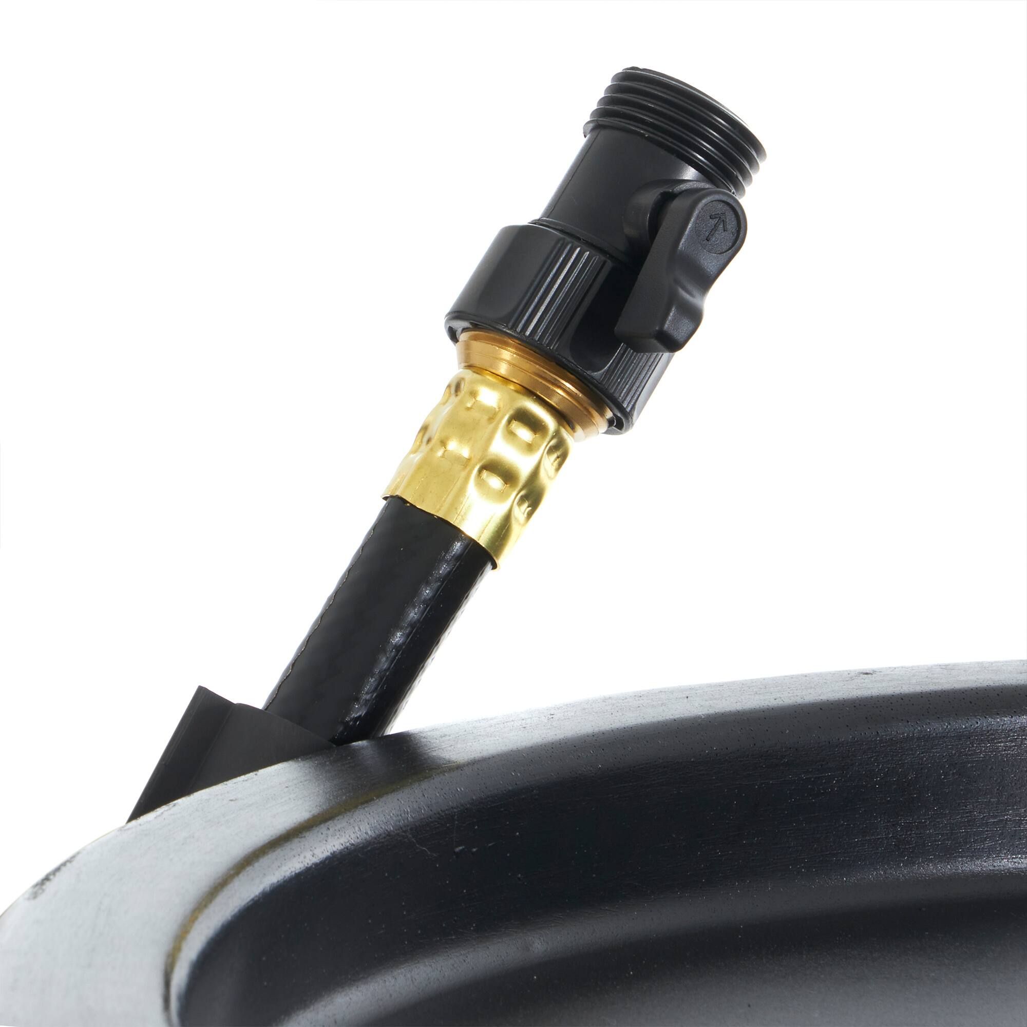 Alt View 6. FCMP Outdoor - FCMP Outdoor RC45 45 Gallon Outdoor Rain Water Catcher Barrel Container, Black - Black.