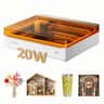xTool - M2 20W Laser Engraver, Built-in Dual Cameras, Class 1 Enclosed Safe Laser Engraving Machine for Home DIY Craft
