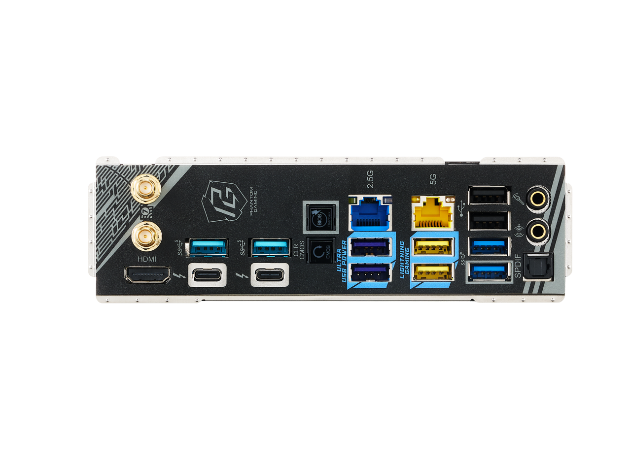 HDMI SSE SSE PRANTOM GAMING CLR CMOS BIOS | C CMOS ULTRA POWER USB 2.5G LIGHTNING BAMING 5G SSE SPDIF