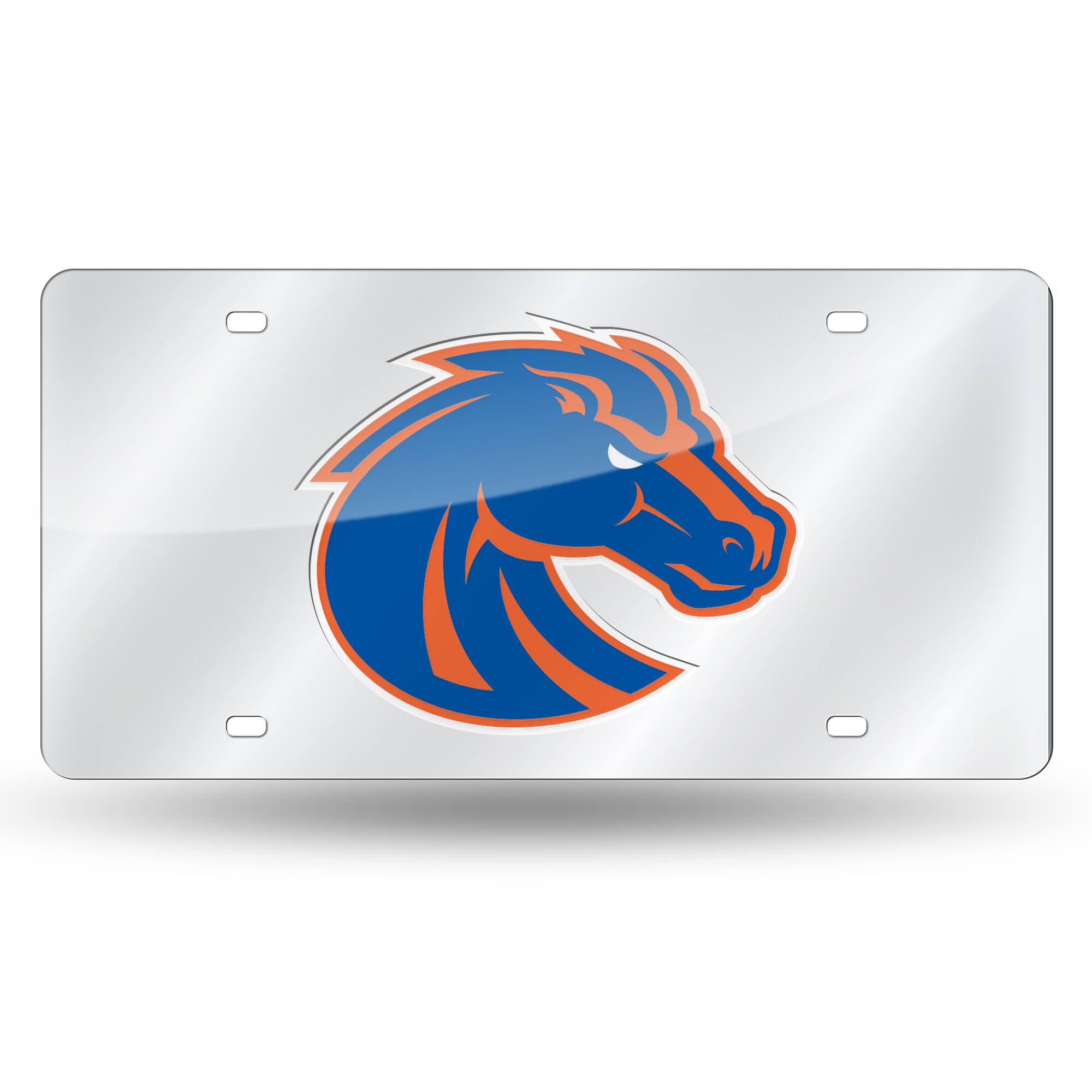 Boise St. Broncos Acrylic License Plate Laser Tag