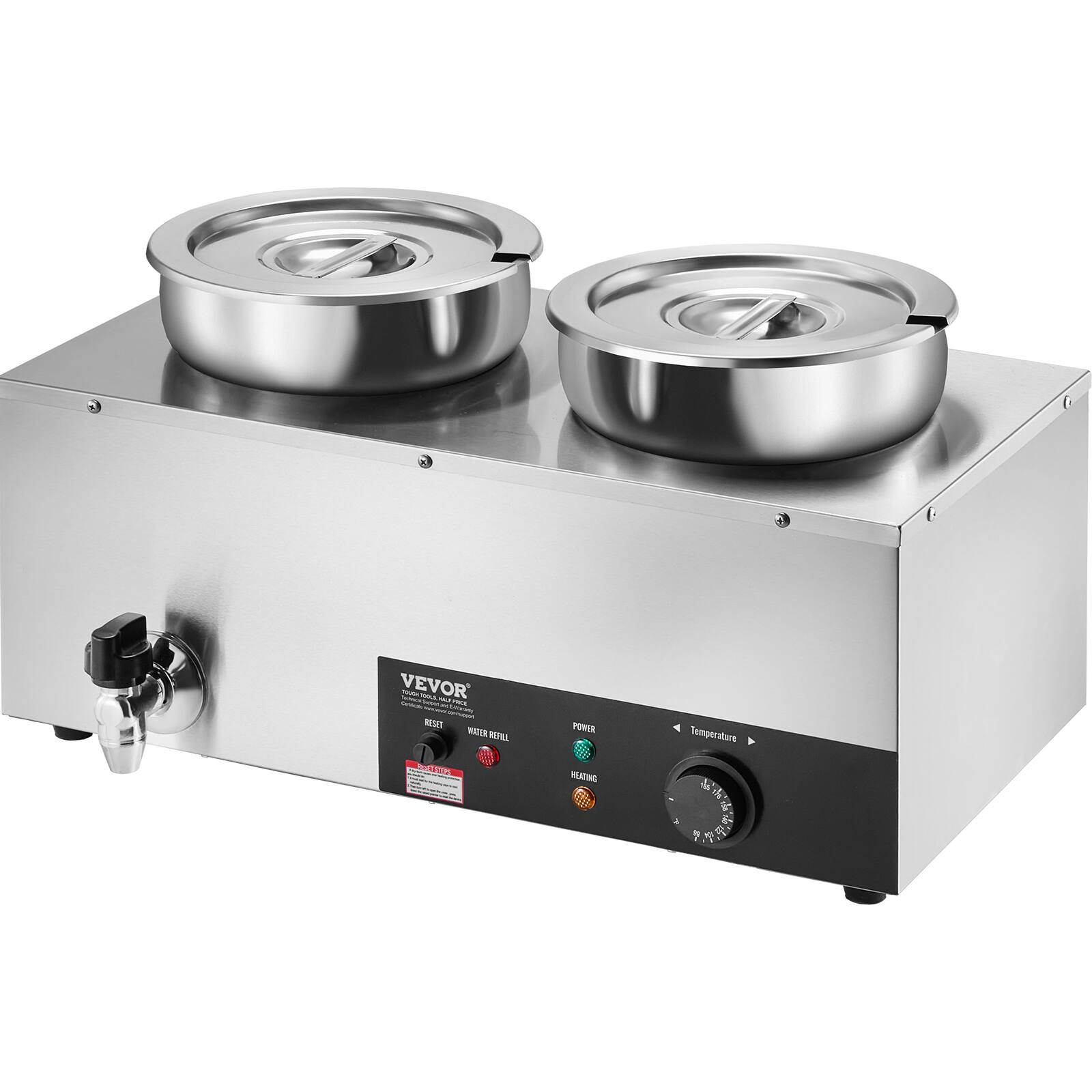 VEVOR THOMORT THEA YOUR Trans - - Service: 2% _ - RESET WATER REFILL KT 32525

POWER HEATING

Temperature de the R