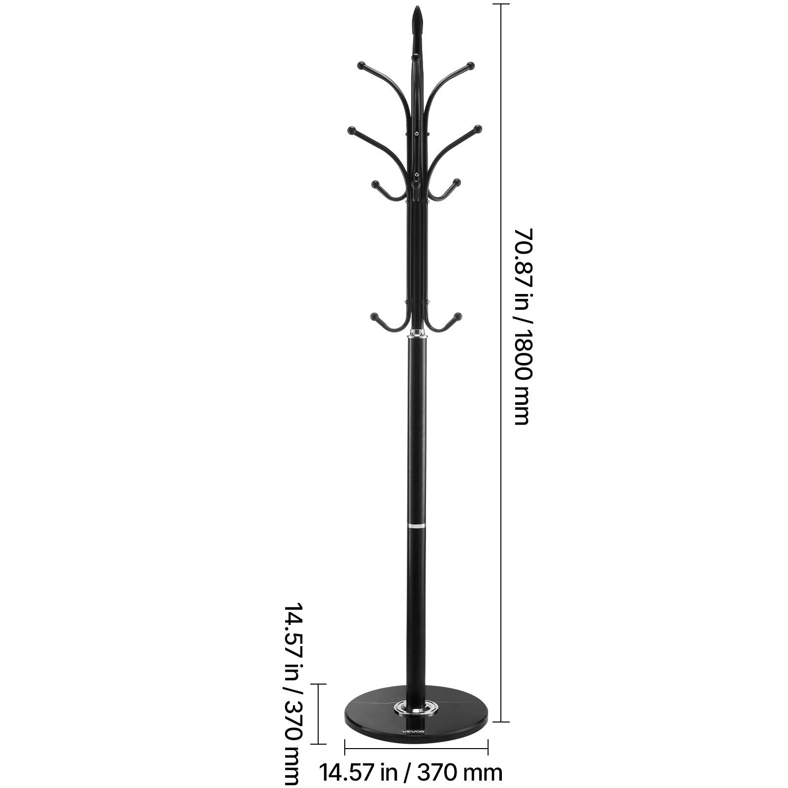 70.87 in / 1800 mm  
14.57 in / 370 mm  
14.57 in / 370 mm