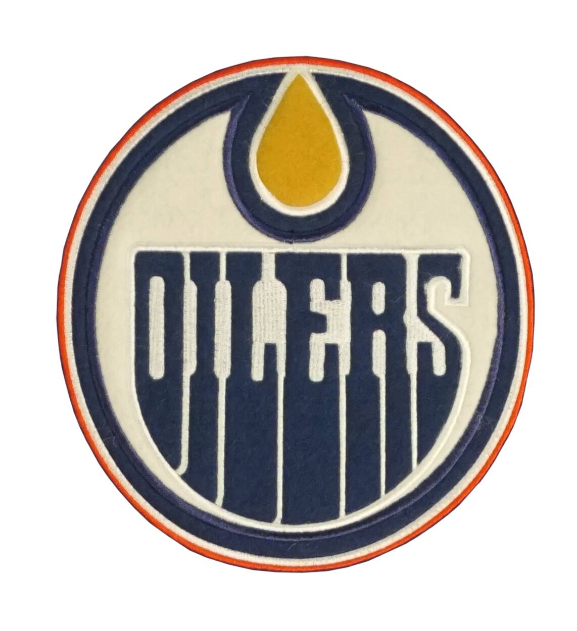 Alt View 1. Winning Streak Sports - HUGE - OVER 40 INCHES LONG - Edmonton Oilers Classic Wool Pennant 17x40 - Multi.