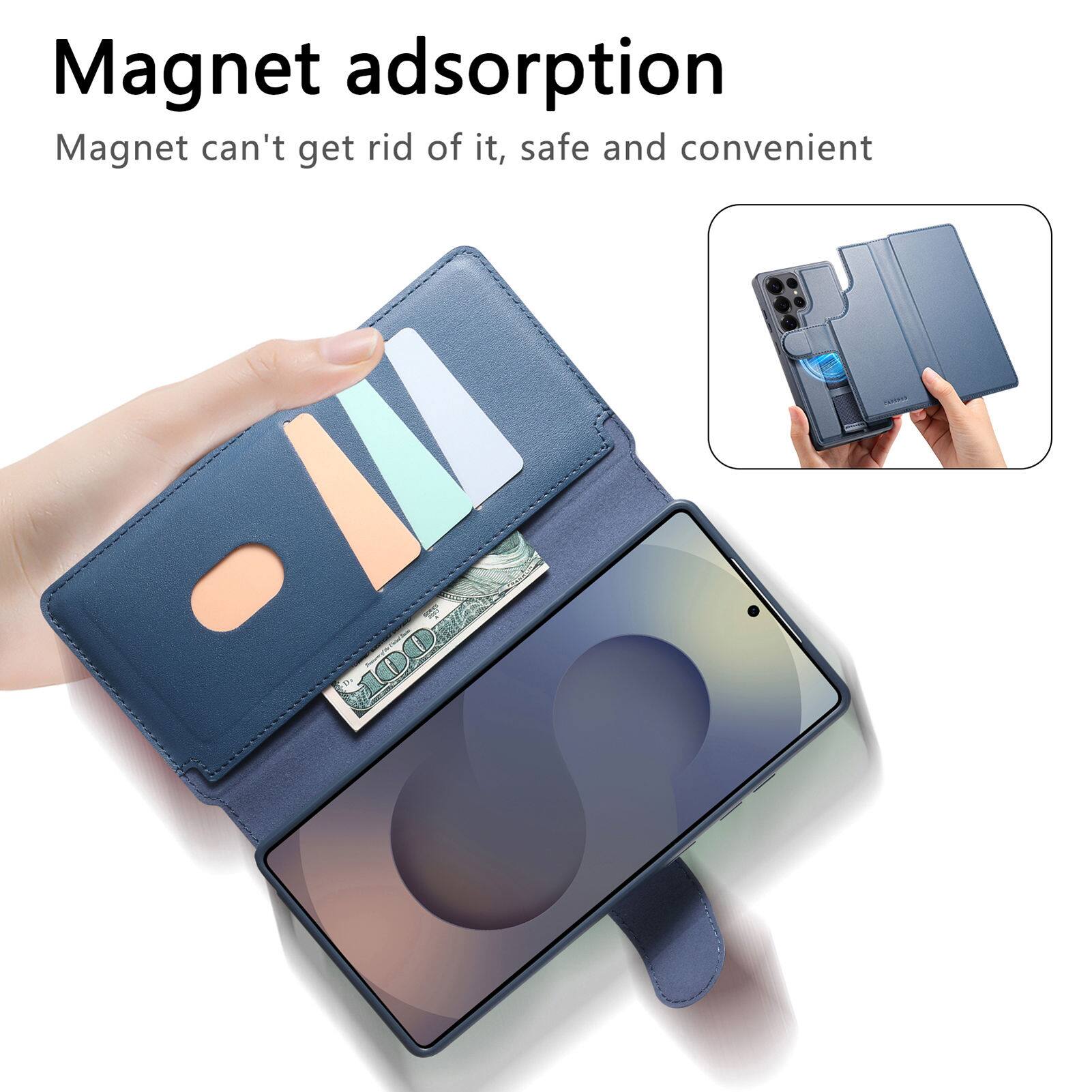 Magnet adsorption  
Magnet can't get rid of it, safe and convenient
