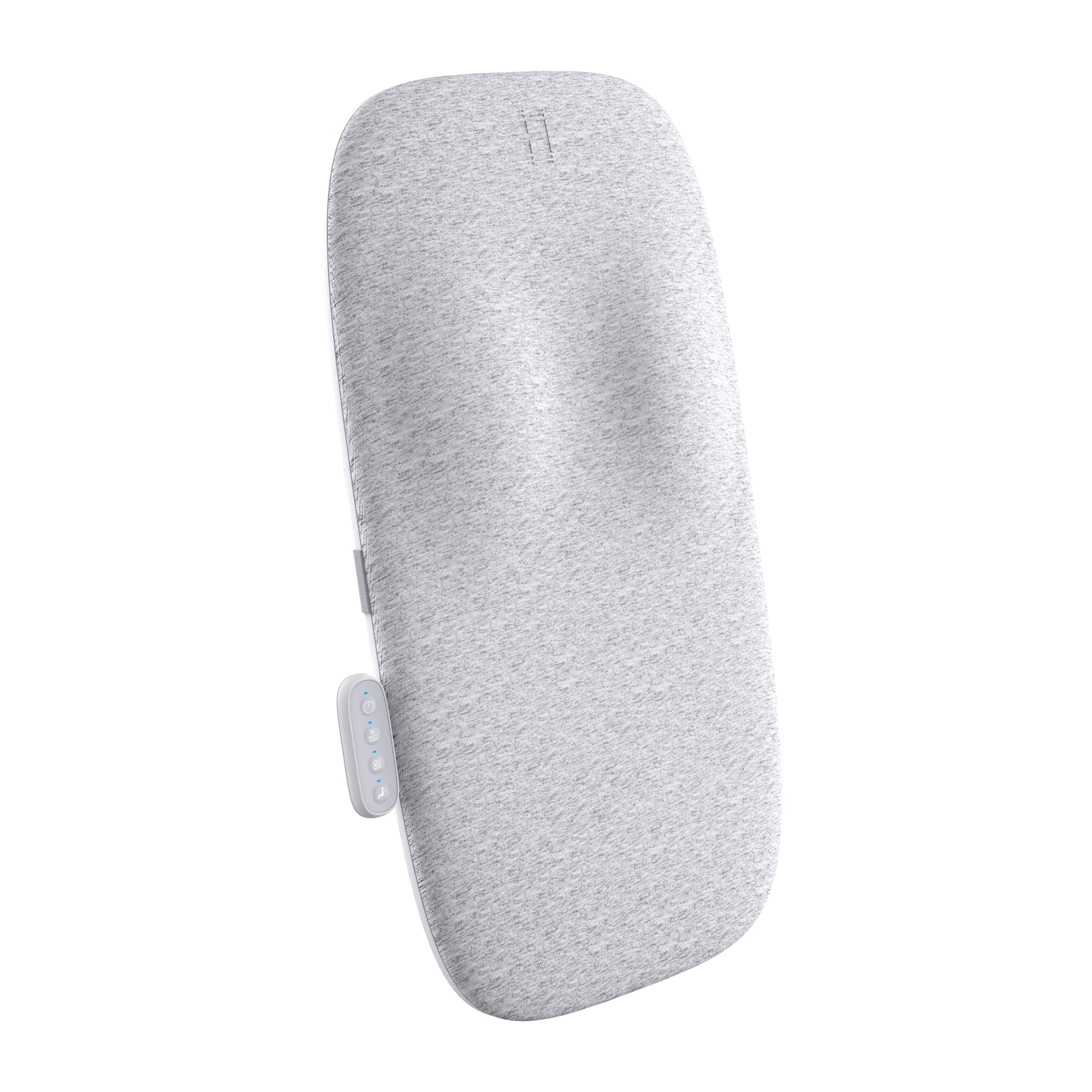 Left. Homedics - Slim Profile Modern Massage Cushion with Heat - Gray.