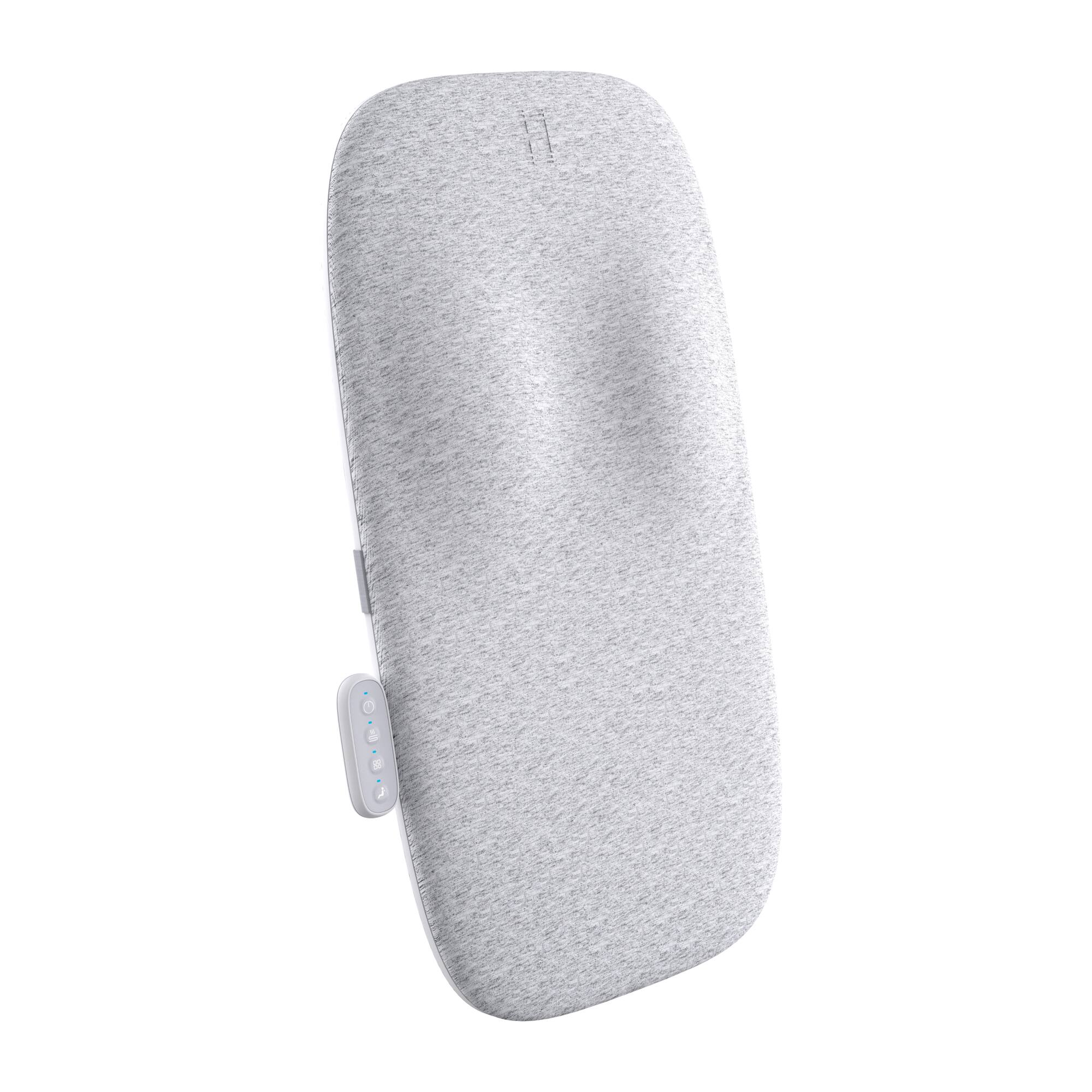 Left. Homedics - Slim Profile Modern Massage Cushion with Heat - Gray.